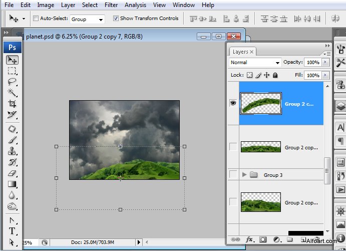 Castle in the Sky, castle in the clouds, dreamy landscape, mysterious, illustration, fantastic, rainbow effect in photoshop